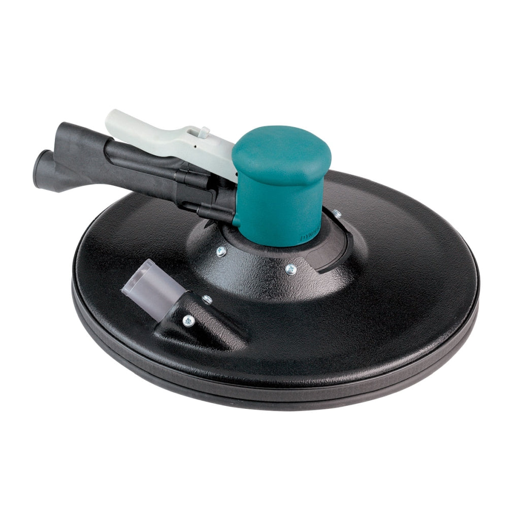 DYNABRADE 58041 11in. Dia. Two-Hand Gear-Driven Sander, Central Vacuum
