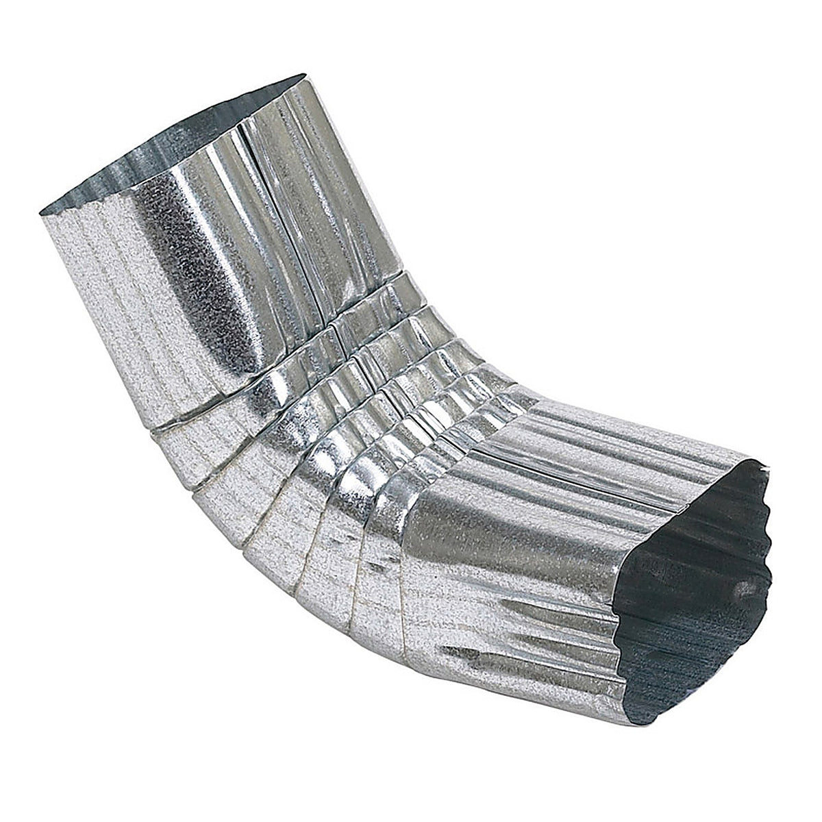 Amerimax 29264 2 in. H x 3 in. W x 9 in. L Metallic Galvanized Steel A Gutter Elbow