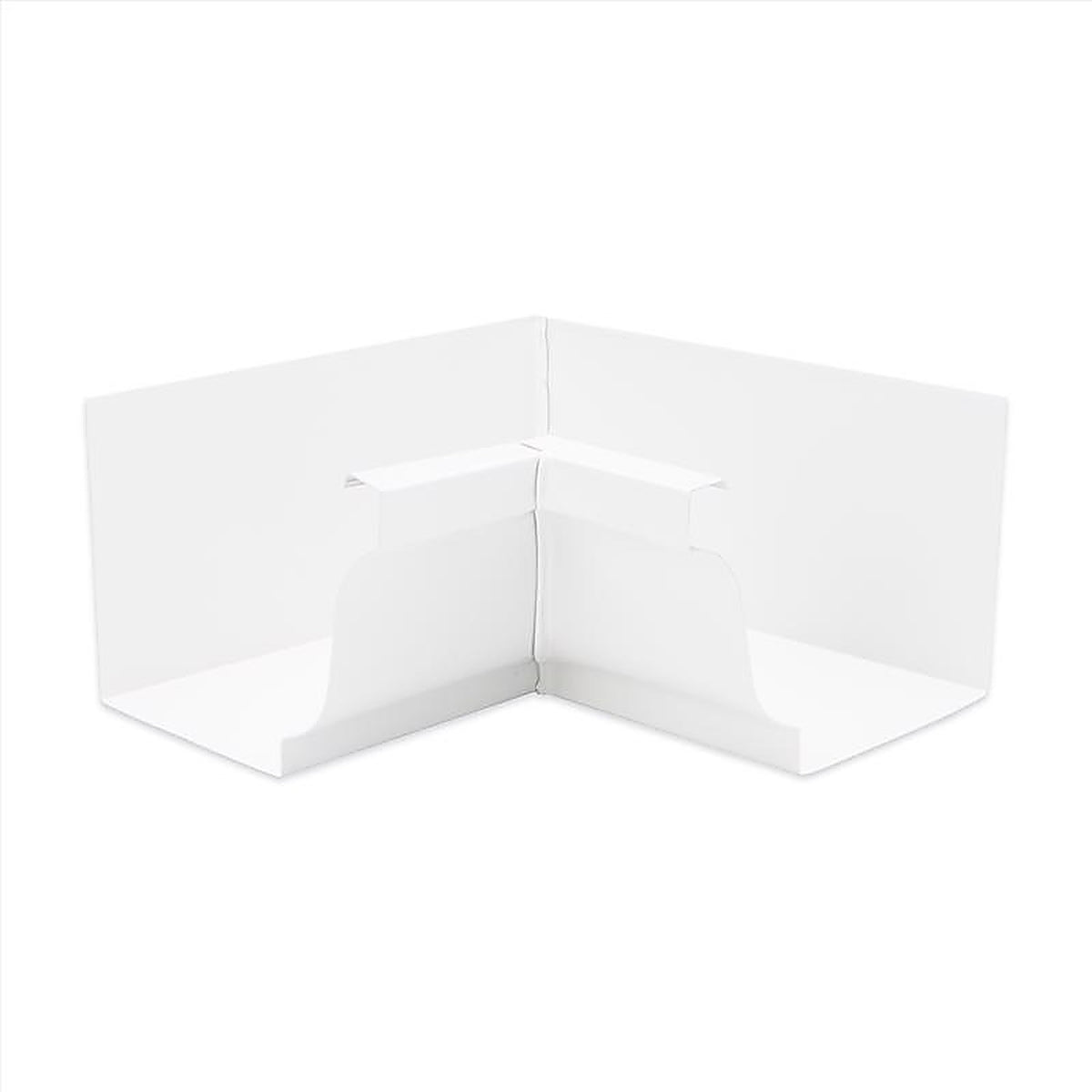 Amerimax 27201 5 in. H x 7.5 in. W x 5 in. L White Aluminum K Inside Miter