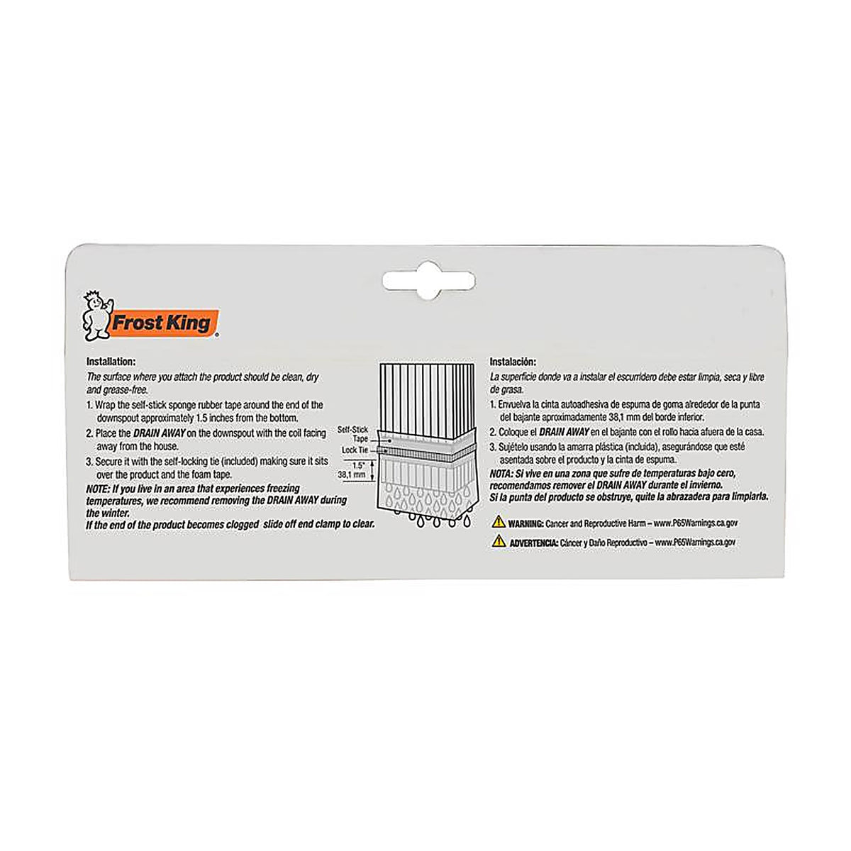 Frost King DE46 Drain Away 0.25 in. H x 6 in. W x 4 ft. L Green Plastic Downspout Extension