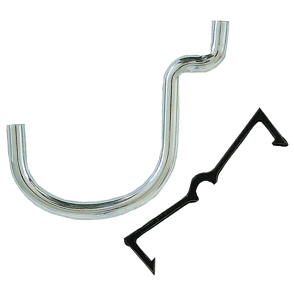 Crawford 14115 Zinc Plated Black/Silver Steel 1.5 in. Peg Hooks 6/Pack