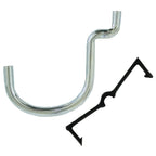 Crawford 14115 Zinc Plated Black/Silver Steel 1.5 in. Peg Hooks 6/Pack