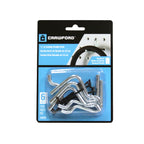 Crawford 14215 Zinc Plated Black/Silver Steel 1.5 in. Peg Hooks 6/Pack