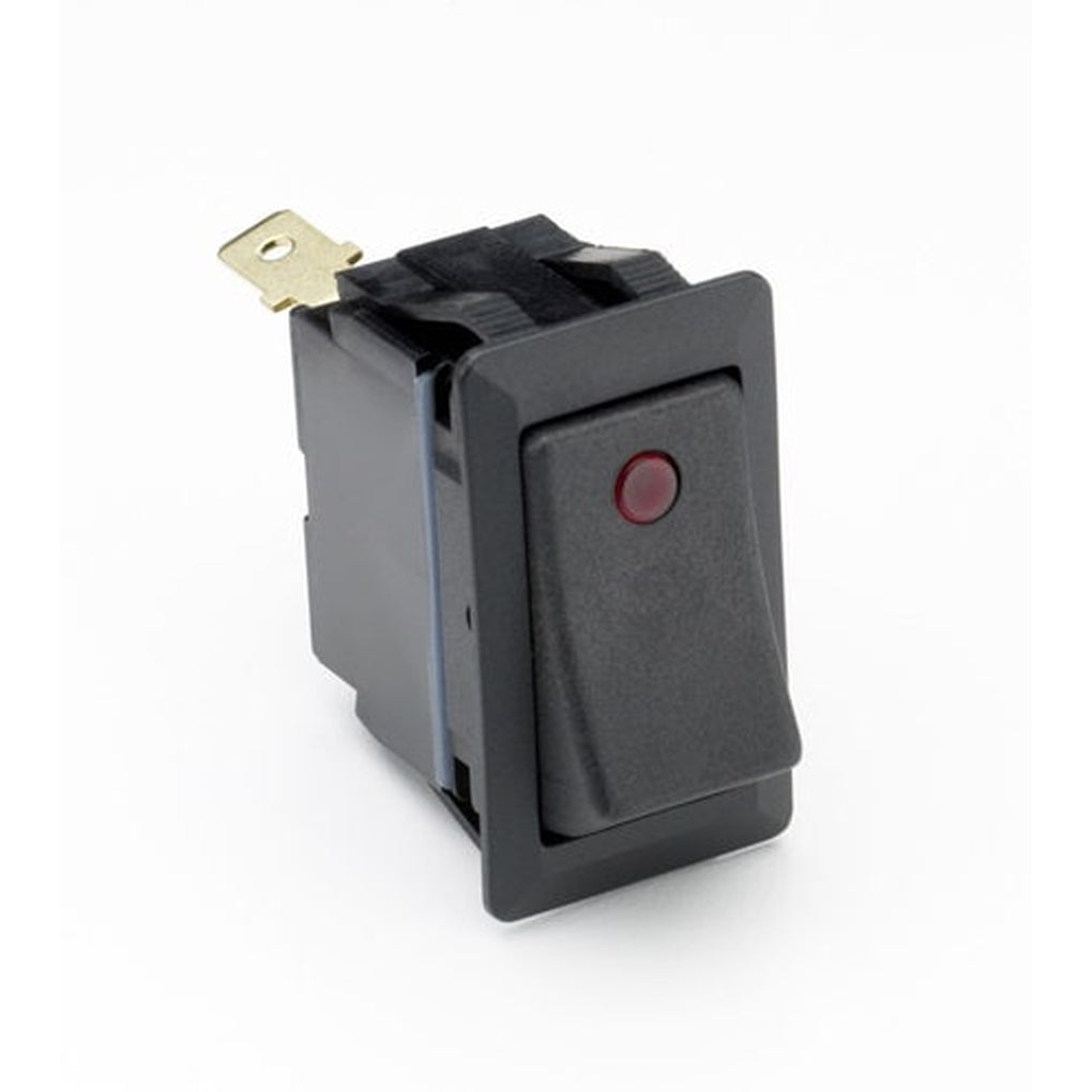 Cole Hersee 58327-01 SPST On-Off Rocker Switch, red lens