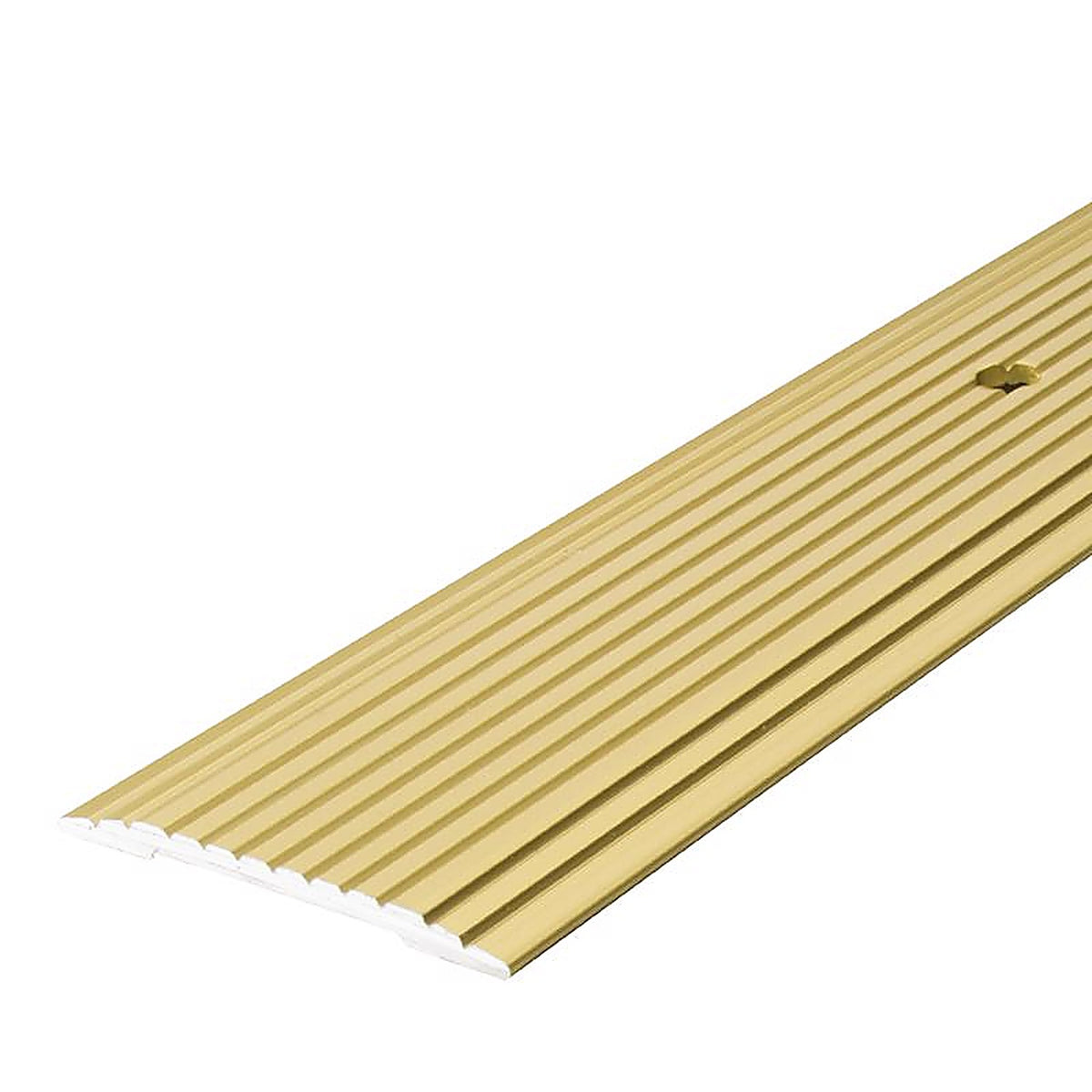 M-D 79012 0.1 in. H x 36 in. L Prefinished Satin Brass Aluminum Seam Binder