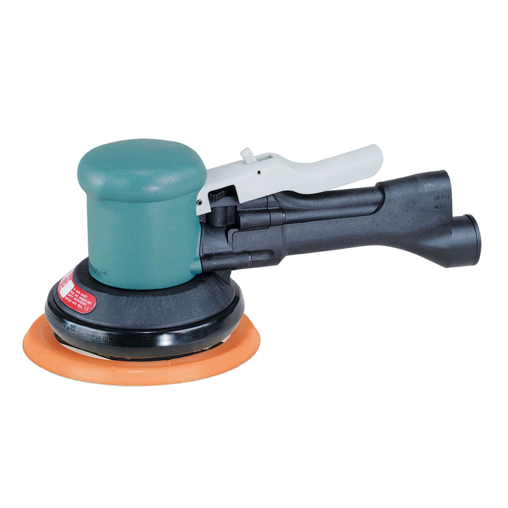 DYNABRADE 58418 6in. Dia.Two-Hand Dynorbital Random Orbital Sander, Non-Vacuum