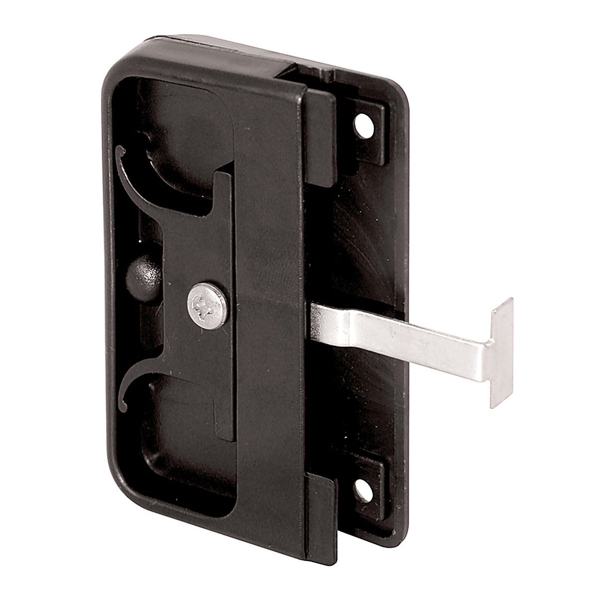 Prime-Line - A 142 - Zinc-Plated Black Plastic Latch and Pull 1 pk