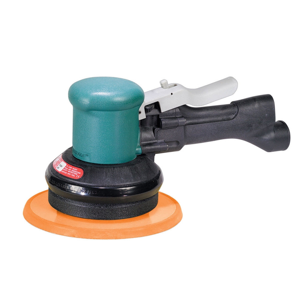 DYNABRADE 58442 6in. Dia. Two-Hand Gear-Driven Sander, Non-Vacuum