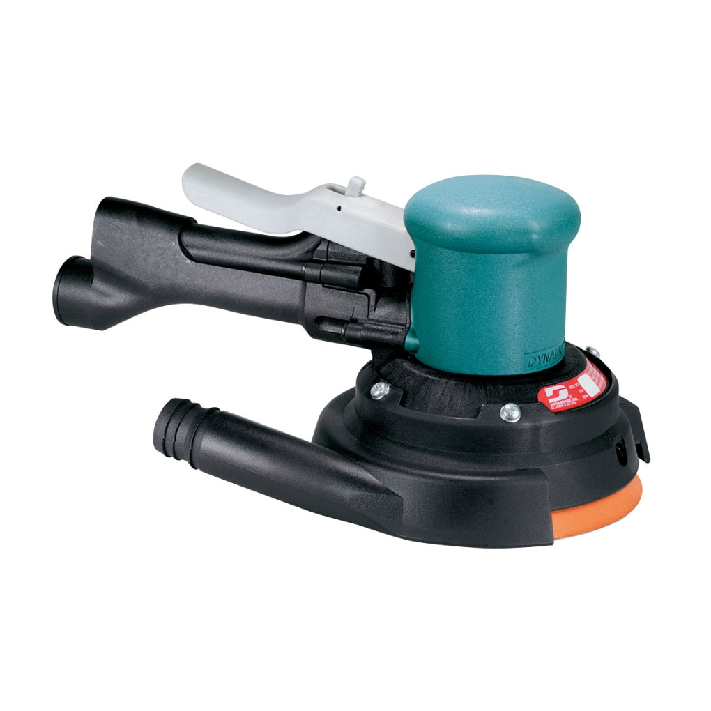 DYNABRADE 58443 6in. Dia. Two-Hand Gear-Driven Sander, Central Vacuum