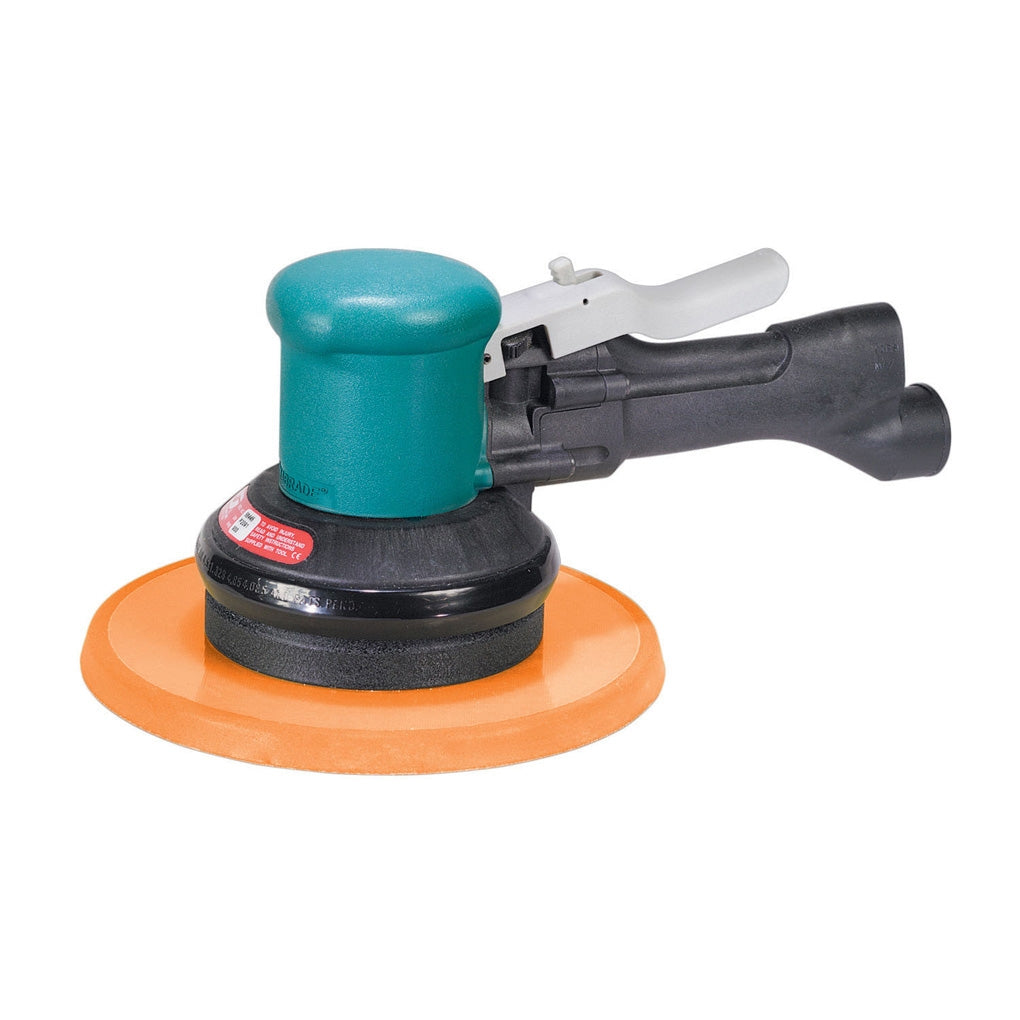 DYNABRADE 58445 8in. Dia. Two-Hand Gear-Driven Sander, Non-Vacuum