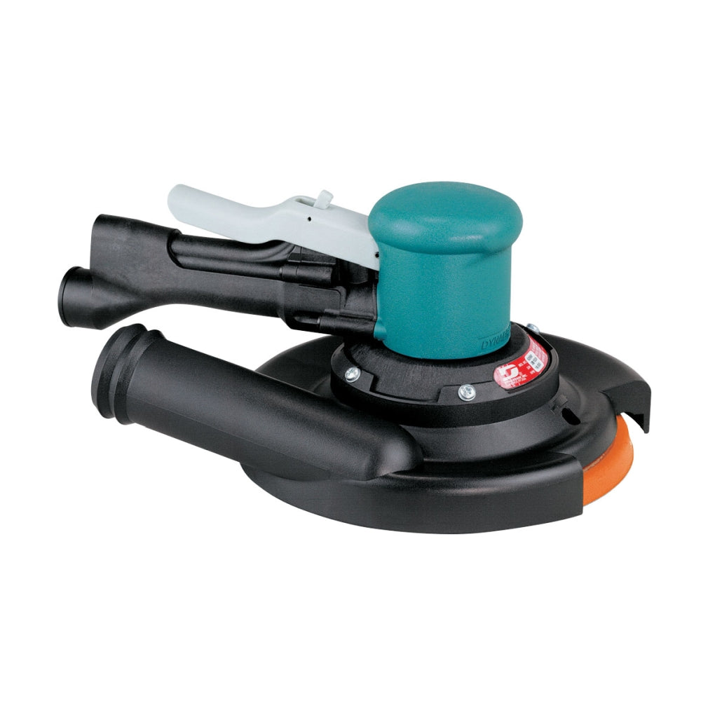 DYNABRADE 58446 8in. Dia. Two-Hand Gear-Driven Sander, Central Vacuum