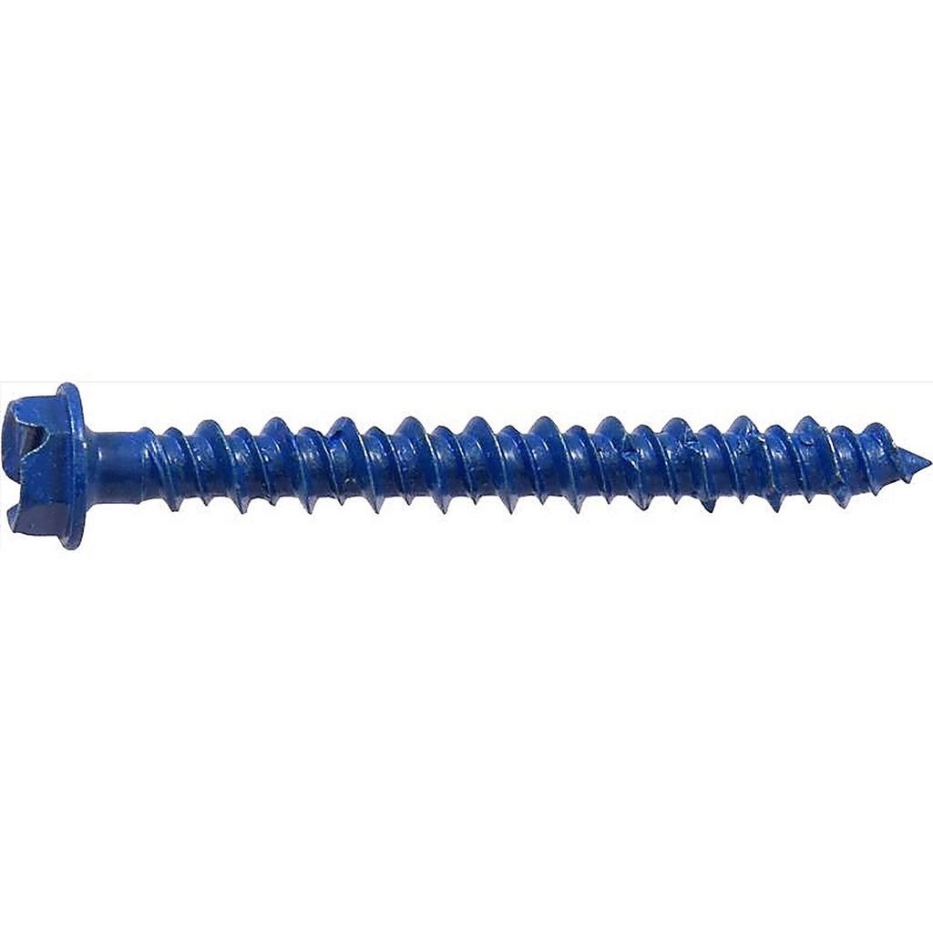 Hillman 375287 Tapper Steel Hex Head Concrete Screw Anchor 100/Pack