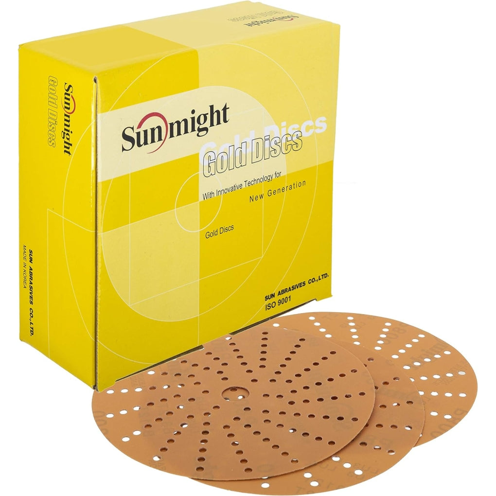 Sunmight 58611 6in. 220G MULTI-HOLE Velcro Gold BOX/50
