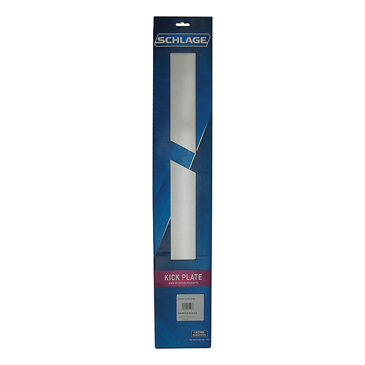 Schlage - C8400-PA28 6X34 - 6 in. H X 34 in. L Anodized Aluminum Kickplate