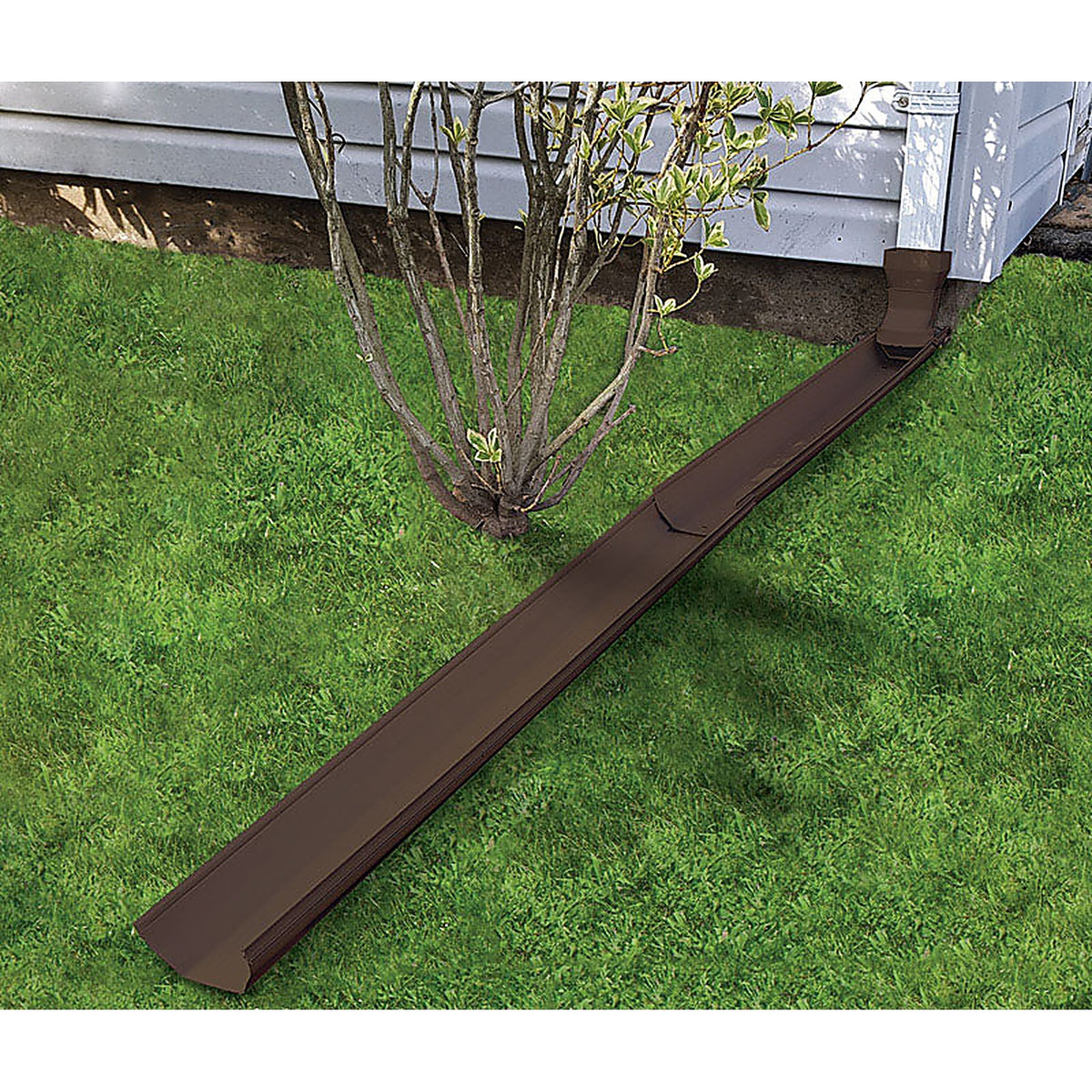 Frost King GWS3B Tilt N Drain 5.5in. W X 72in. L Brown Vinyl Downspout Extension