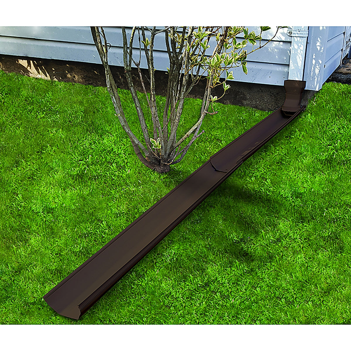 Frost King GWS3B Tilt N Drain 5.5in. W X 72in. L Brown Vinyl Downspout Extension