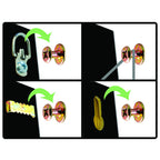 Hangman BCK-2 Gold Double Headed Hanger 100 lb. Heavy Duty 2 each