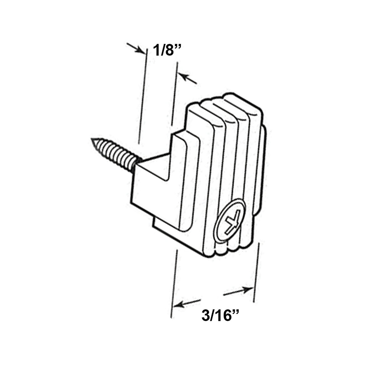 Hangman MC-316 Hanger Mirror Holder Clip 20 lb. 12/pc.