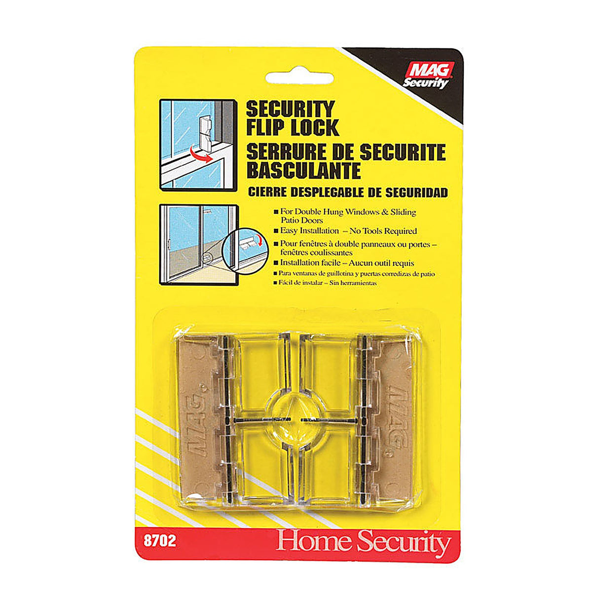 Prime-Line U9842 Lucite Indoor and Outdoor Sliding Door Lock