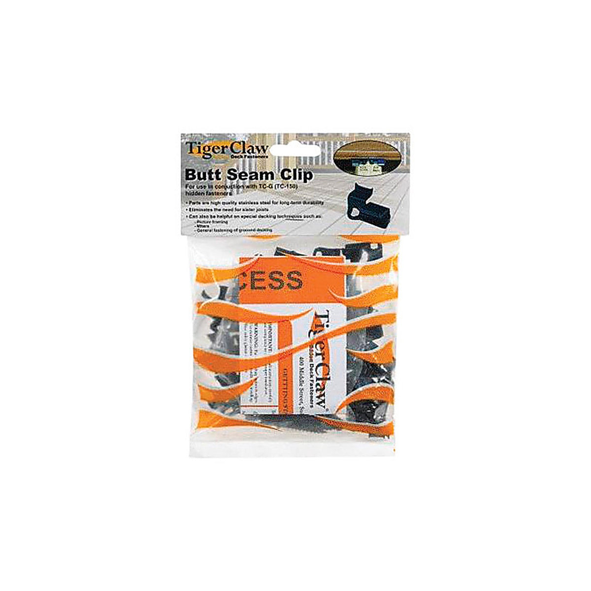 Tigerclaw - F-5969-TCBC - Butt Seam Clips 55 Pack