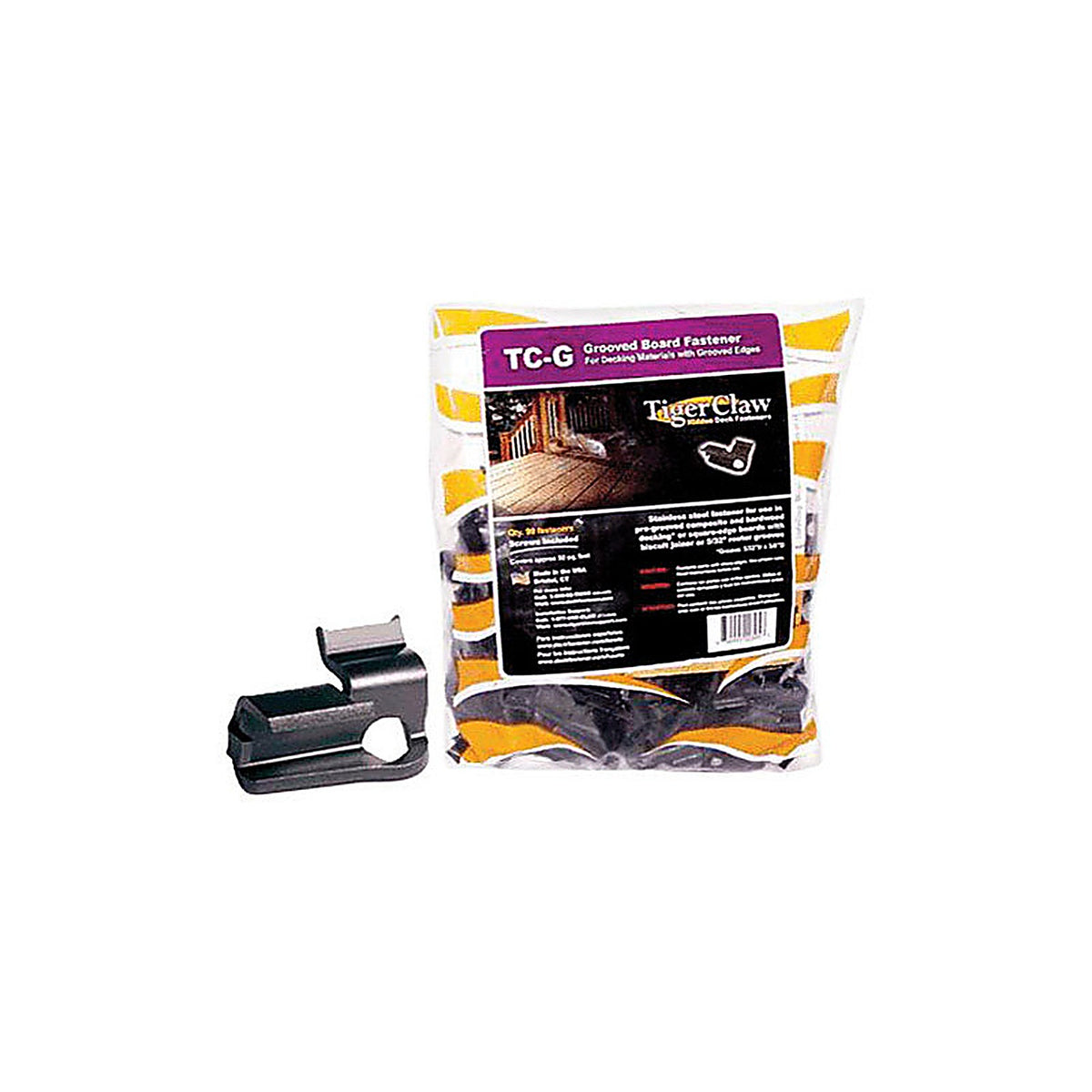 Tigerclaw - F-4058-TCGS - Hidden Deck Fastener 90 Pack