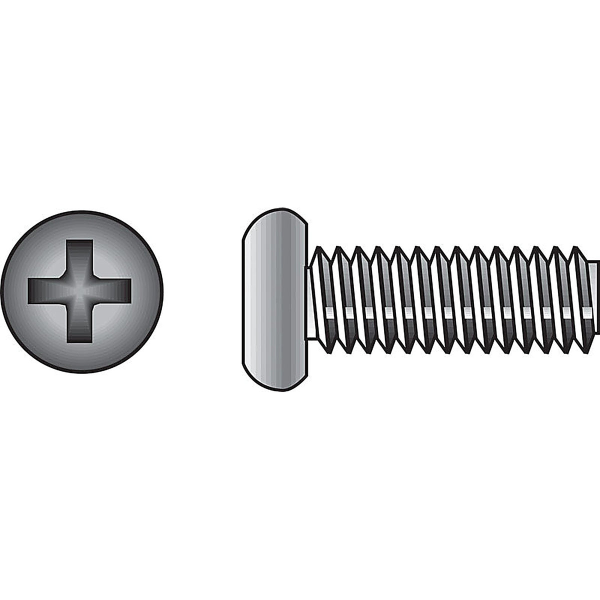 Hillman 828480 No. 8-32 x 1 in. L Phillips Flat Head Stainless Steel Machine Screws 100/Pack