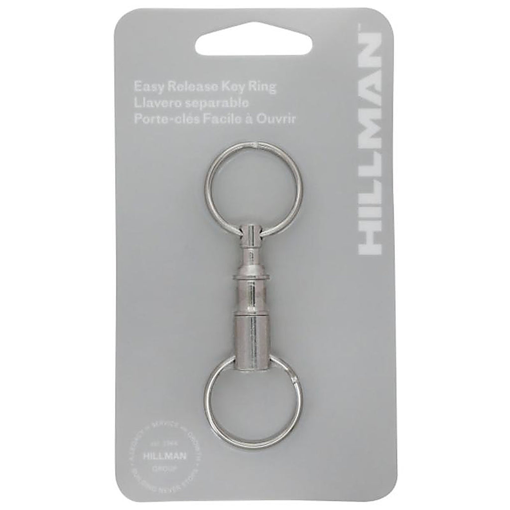 Hillman 701278 Metal Silver Valet Key Chain