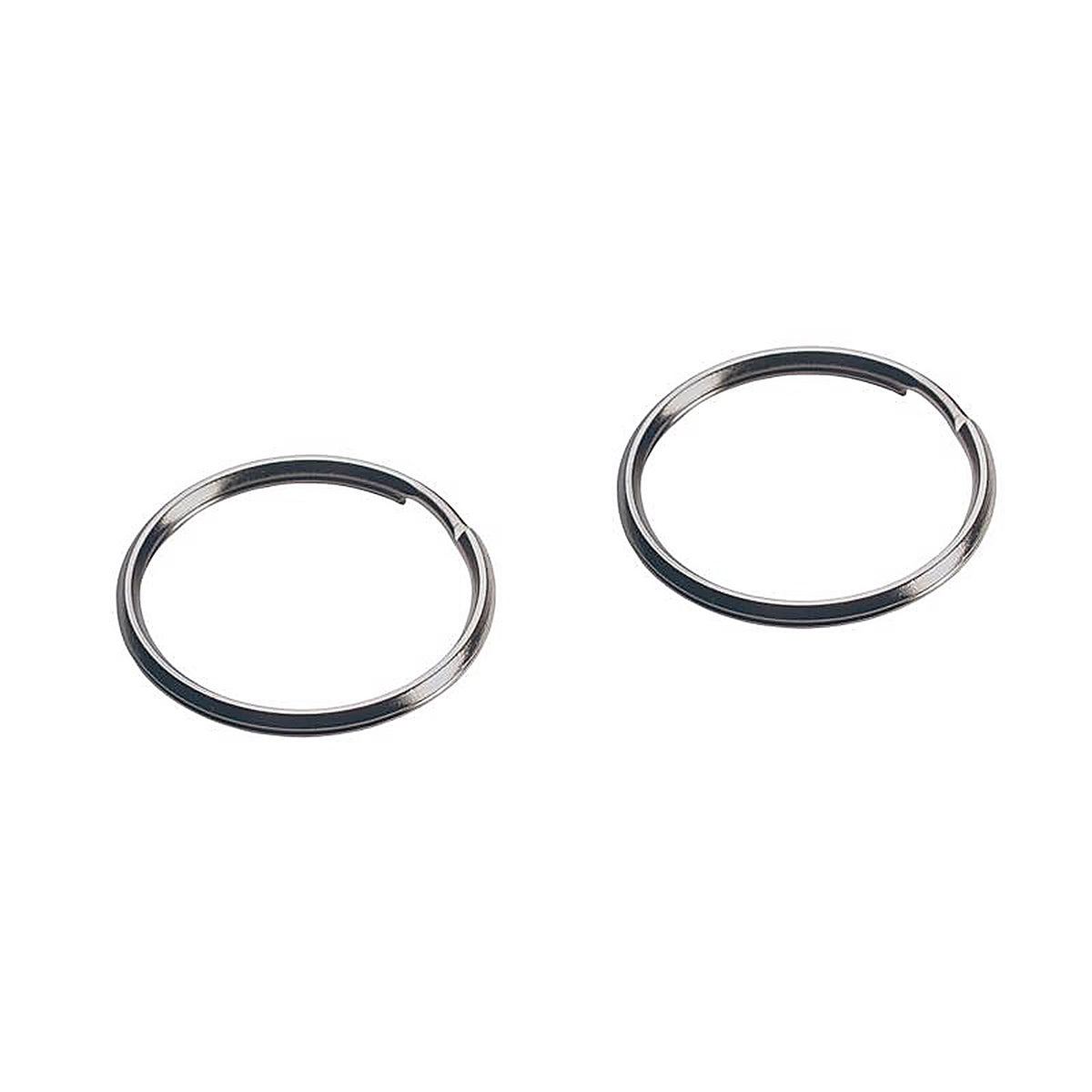 Hillman 701406 1-1/2 in. Dia. Tempered Steel Silver Split Rings/Cable Rings Key Ring