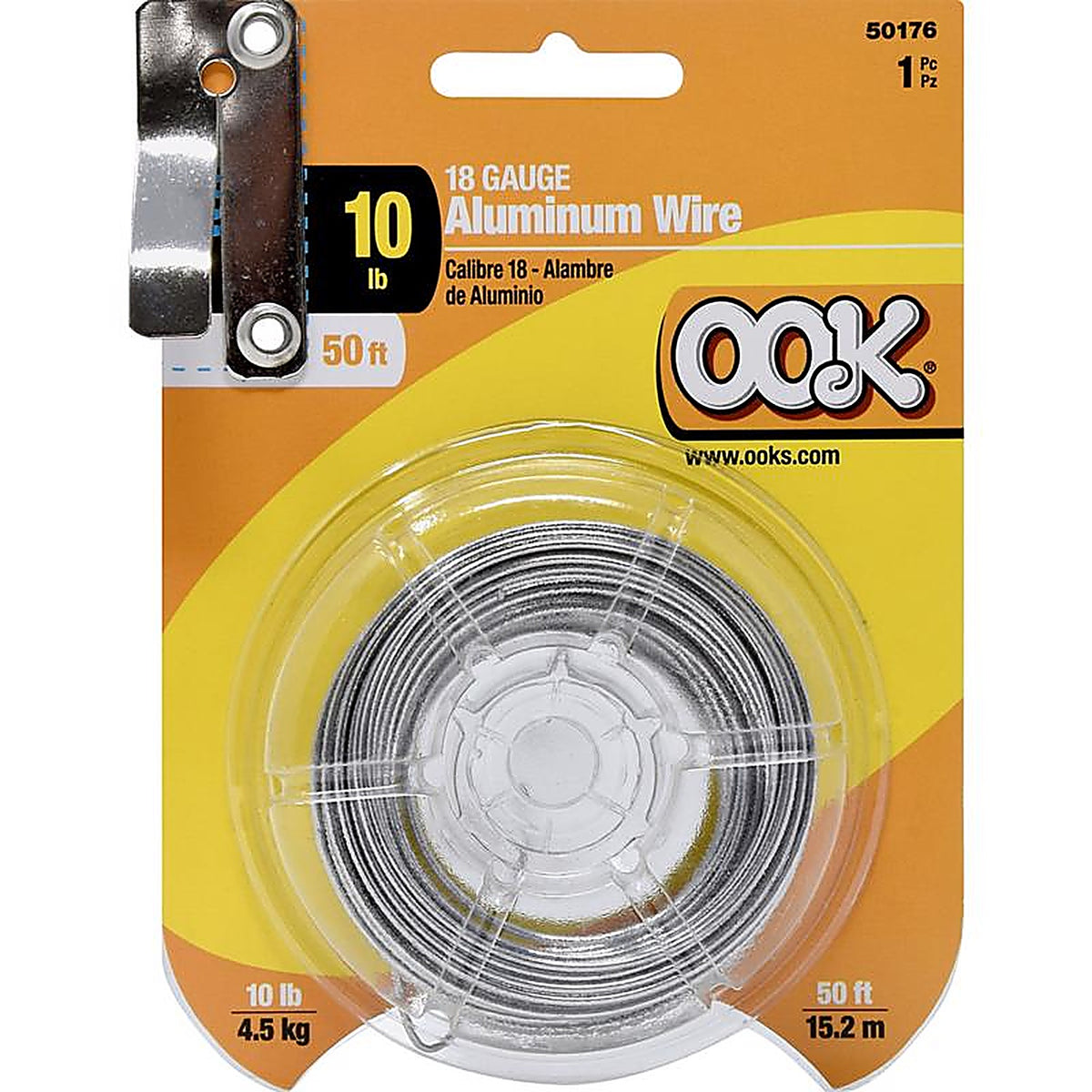 Hillman - 534694 - Ook 50 Ft. L Aluminum 18 Ga. Wire