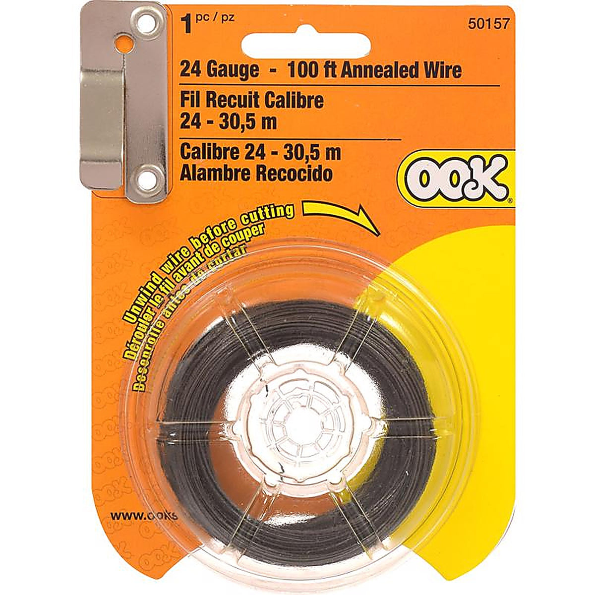 Hillman - 534674 - Ook 100 Ft. L Black Annealed Steel 24 Ga. Wire