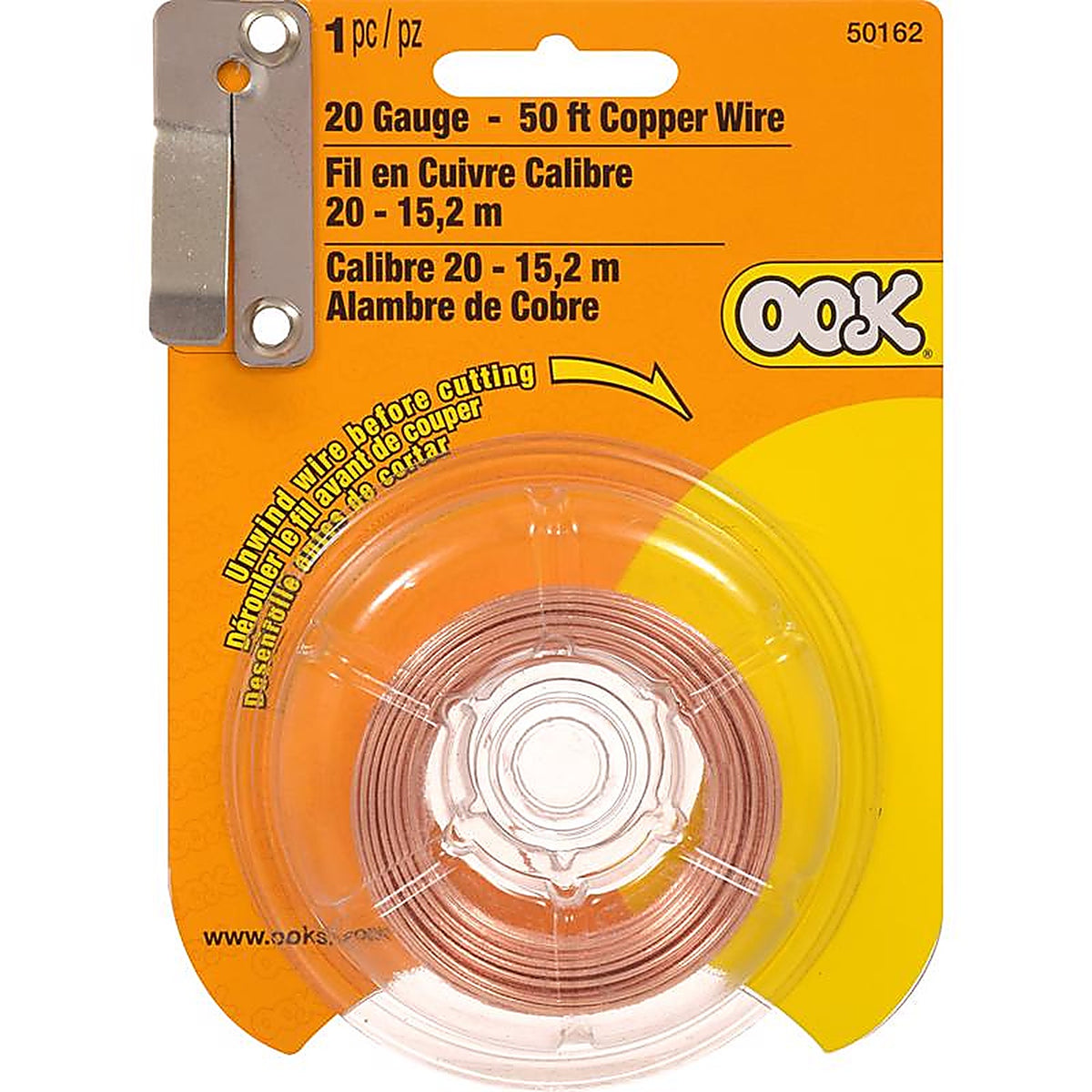 Hillman - 534682 - Ook 50 Ft. L Copper 20 Ga. Wire