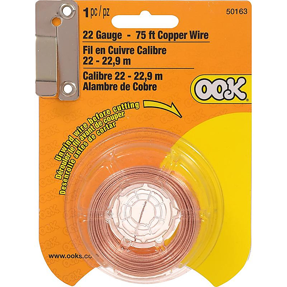 Hillman - 534684 - Ook 75 Ft. L Copper 22 Ga. Hobby Wire