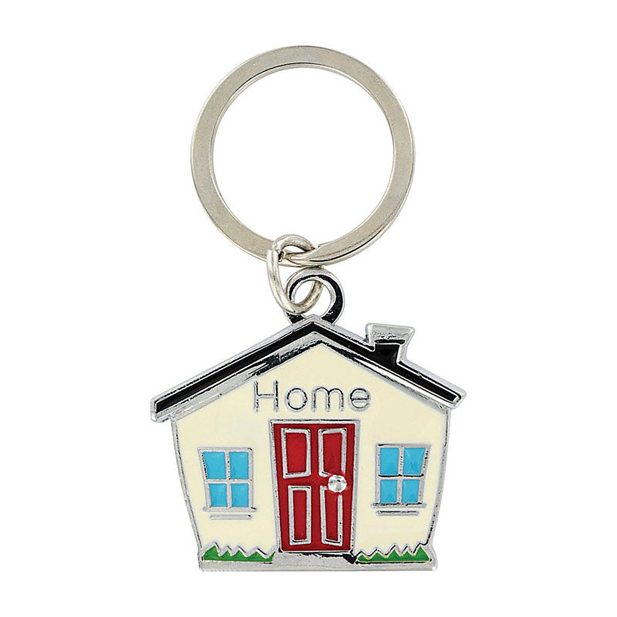 Hillman 701573 Metal Black/Silver House Key Chain