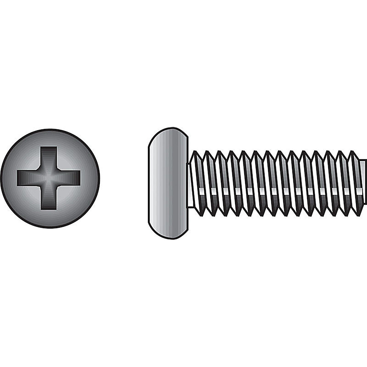 Hillman 828504 No. 10-24 x 3/4 in. L Phillips Flat Head Stainless Steel Machine Screws 100/Pack