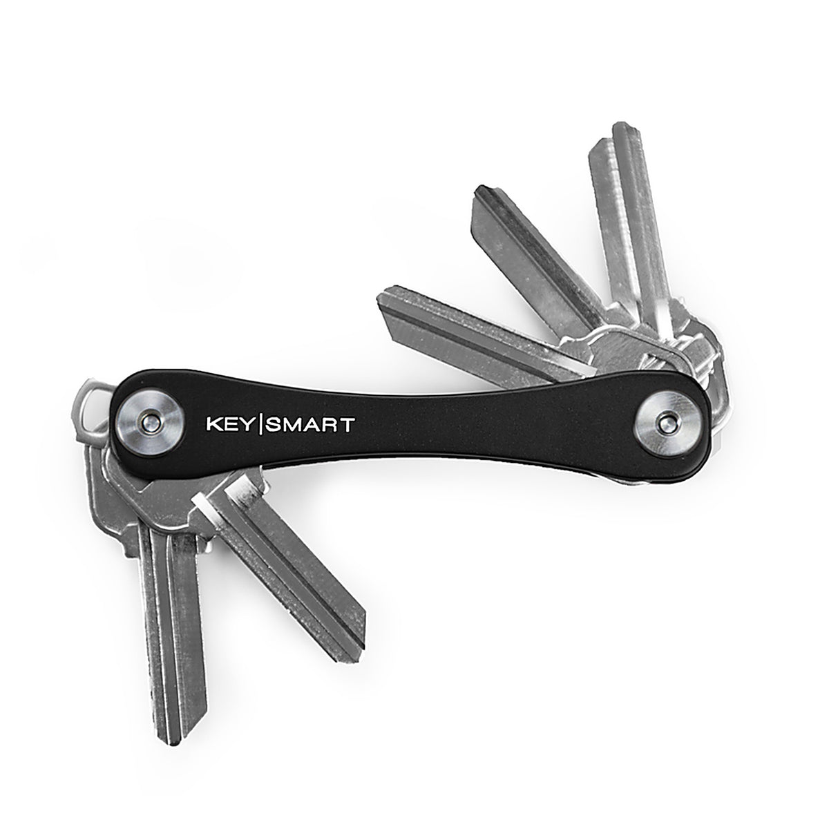 Keysmart KS019-BLK Aluminum Black Compact Key Organizer Key Holder