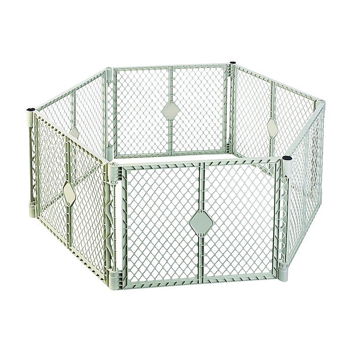 North States 8666 Superyard Gray 26 in. H x 18.5 in. W Plastic Child Safety Gate