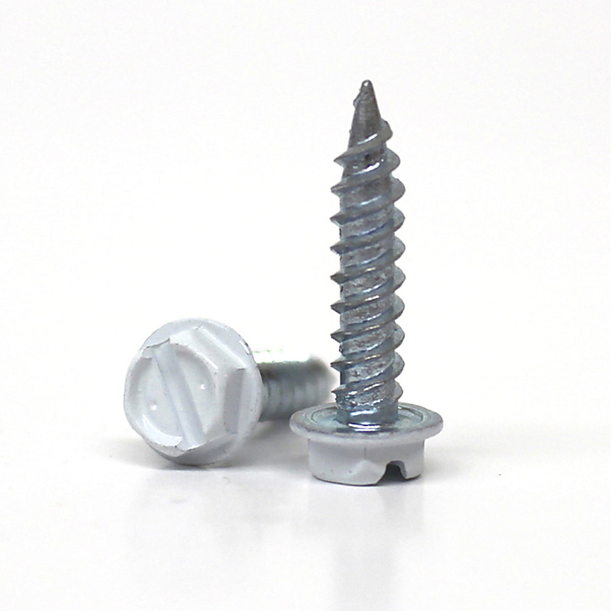 Malco - HW8X3/4ZWG - No. 8 Sizes X 3/4 In. L Slotted HEX Washer Head Sheet Metal Screws 100 Pack