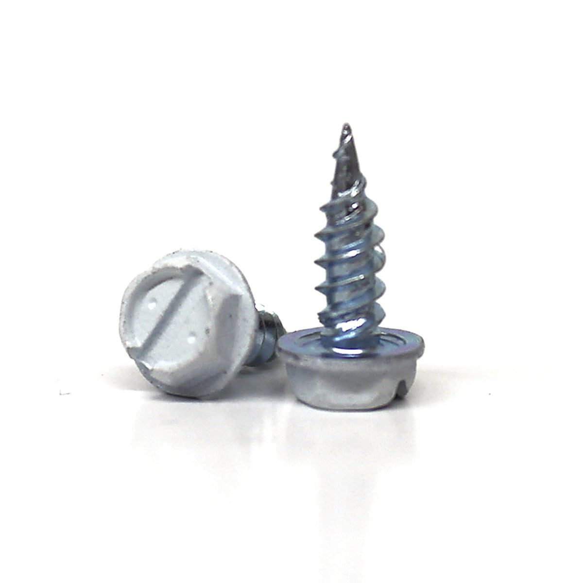 Malco - HW7X1/2ZWG - No 7 Sizes X 1/2 In. L Slotted HEX Washer Head Sheet Metal Screws 100 Pack