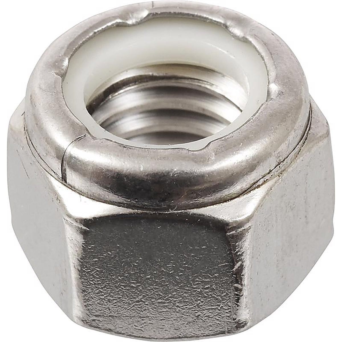 Hillman 829728 1/2 in. Stainless Steel SAE Nylon Lock Nut 25/Pack