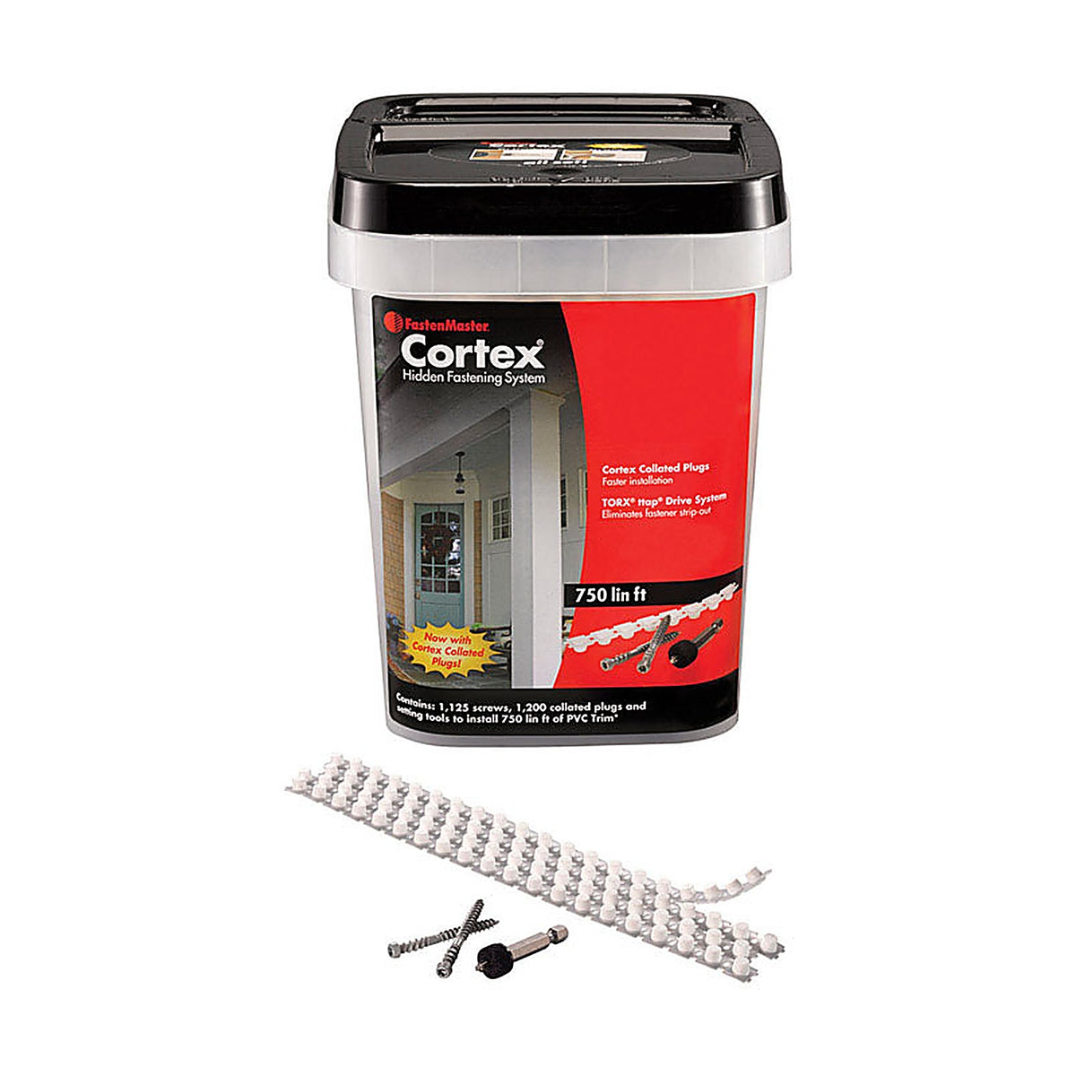 Fastenmaster - FMCXTCL234-VT7S - Cortex No. 20 X 2-3/4 In. L Torx Ttap Star Head Deck Screws and Plugs Kit 1 Pack