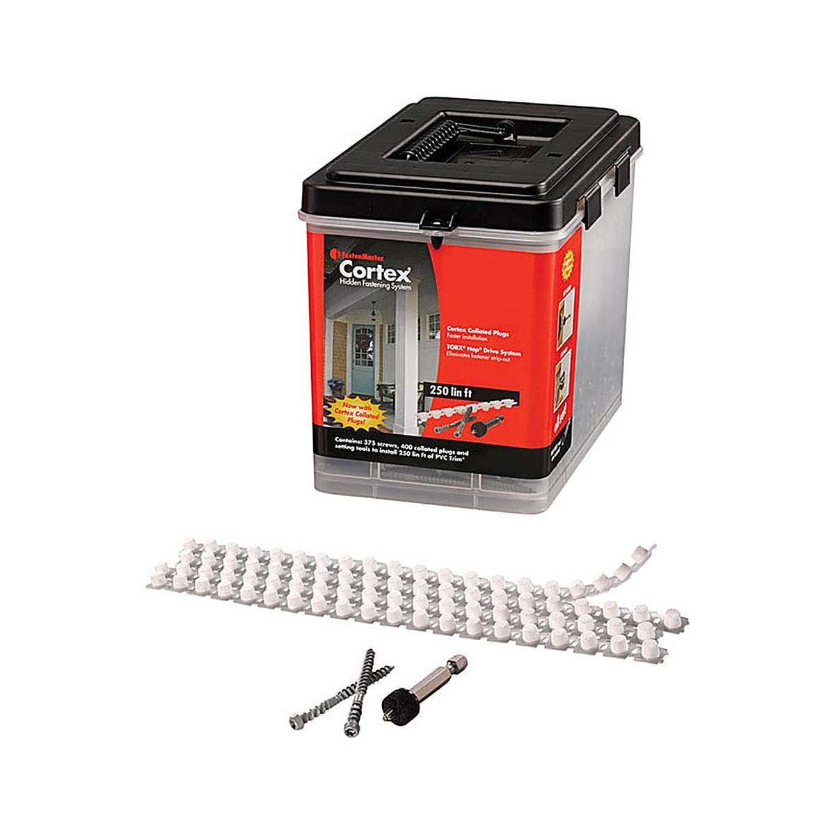 Fastenmaster - FMCXTCL234-VT2S - Cortex No. 20 X 2-3/4 In. L Torx Ttap Star Head Deck Screws and Plugs Kit 1 Pack