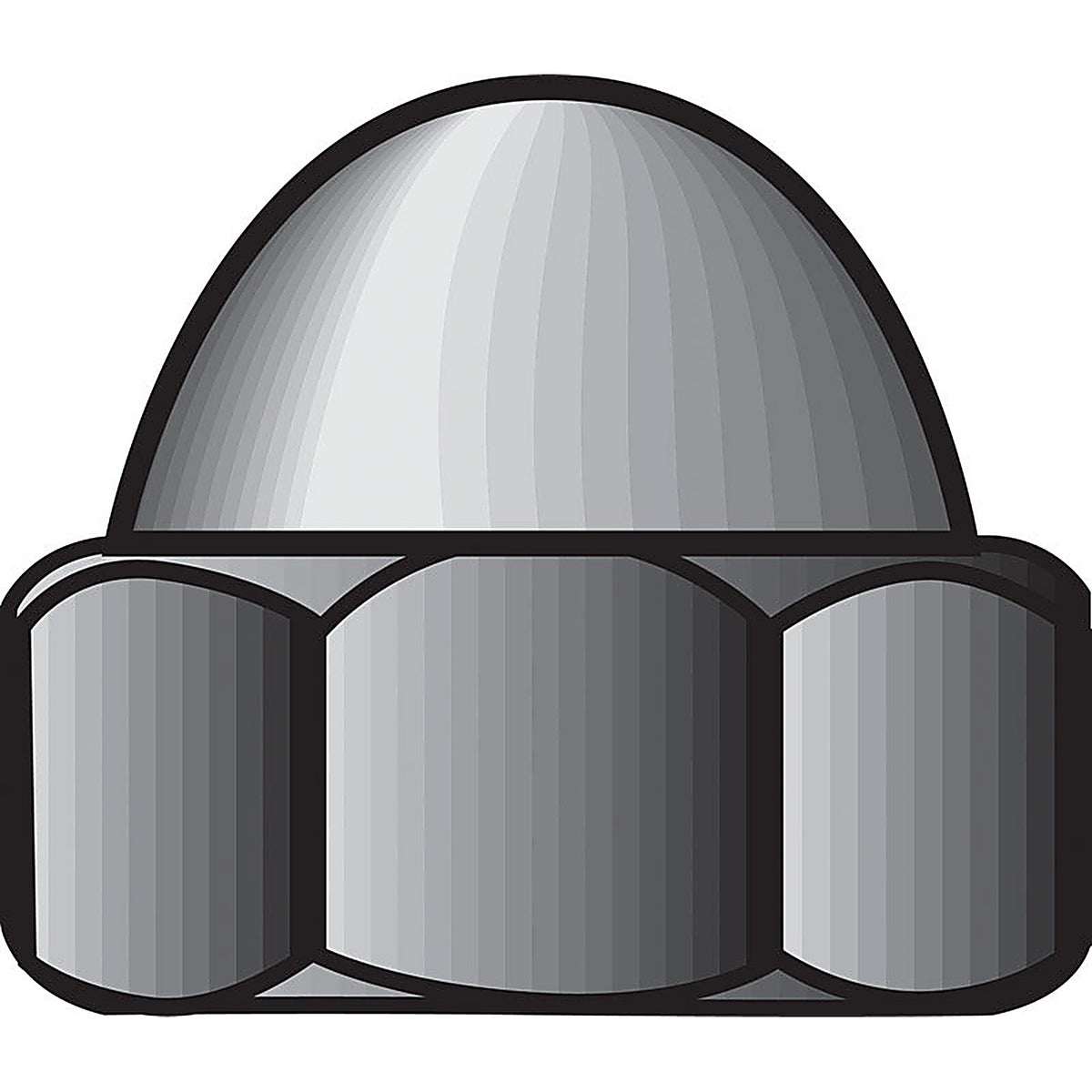 Hillman - 0829960 - 5/16 In. Stainless Steel SAE Acorn Nut 50 Pack