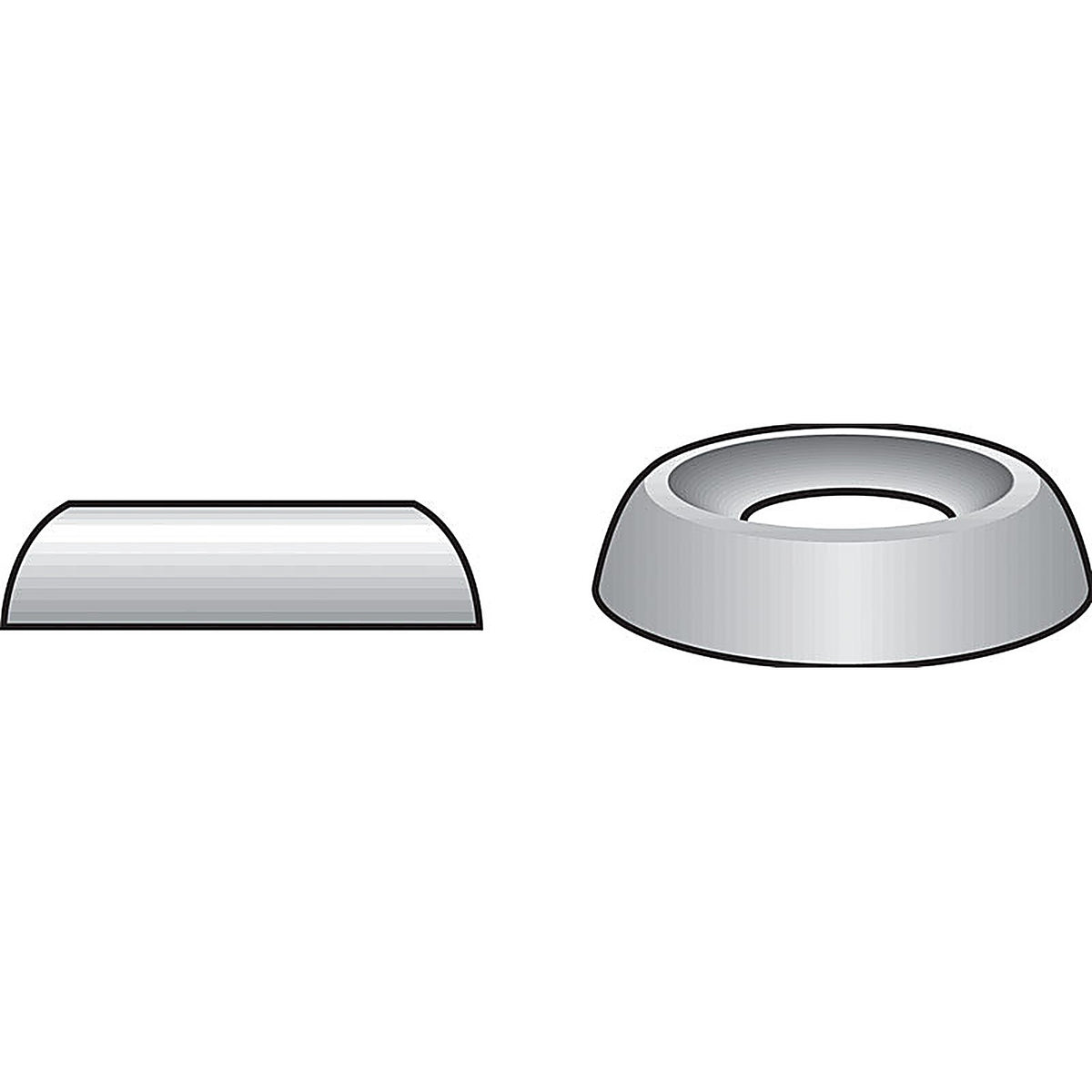 Hillman 830752 Stainless Steel .138 in. Countersunk Finish Washer 100/Pack