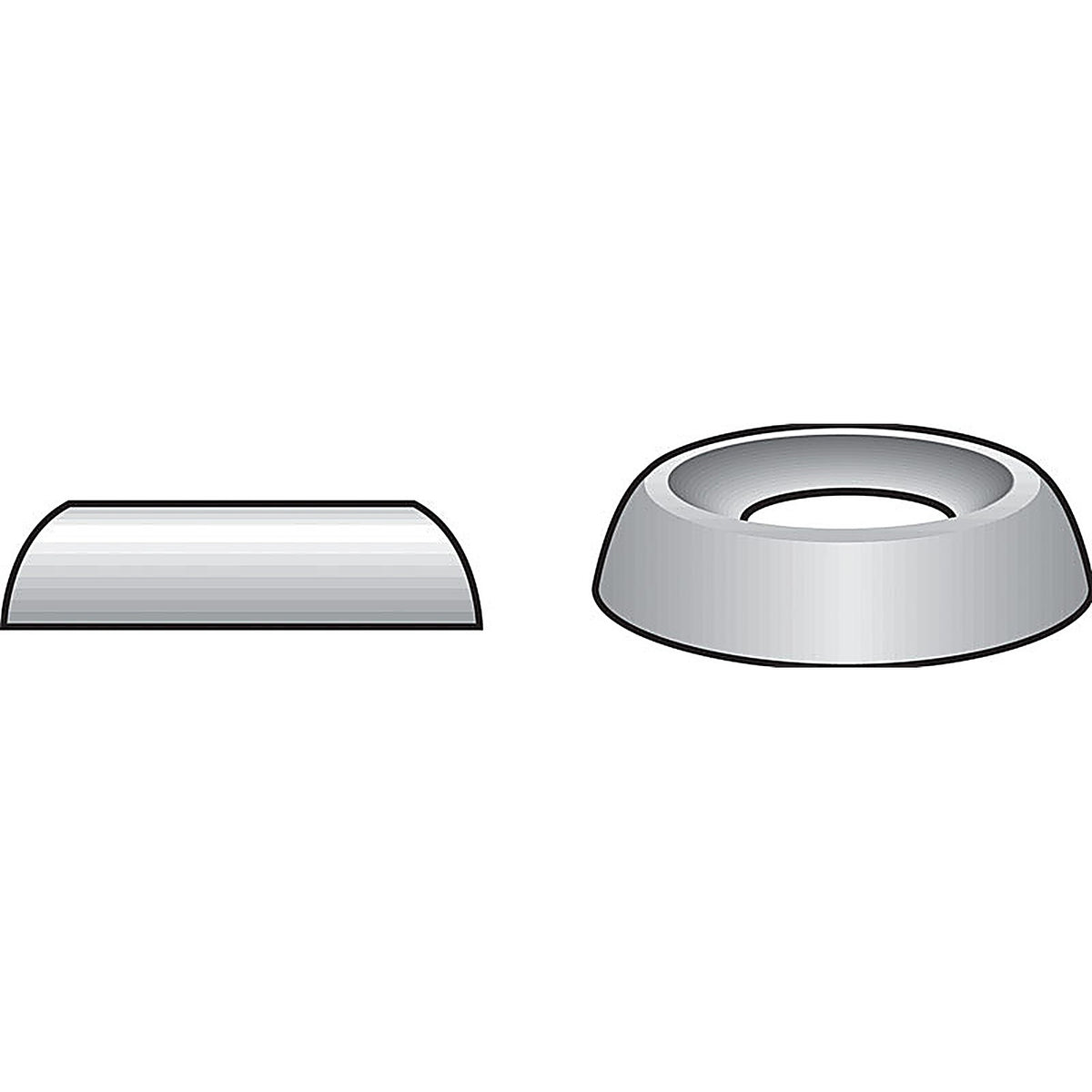 Hillman 830754 Stainless Steel .164 in. Countersunk Finish Washer 100/Pack
