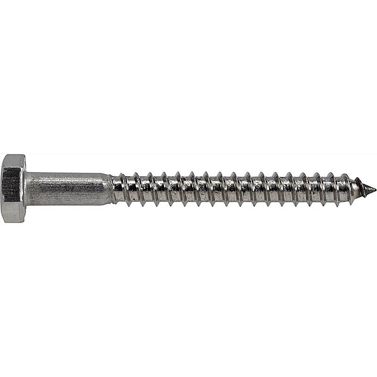 Hillman 832010 1/4 in. x 2-1/2 in. L Hex Stainless Steel Lag Screw 25/Pack