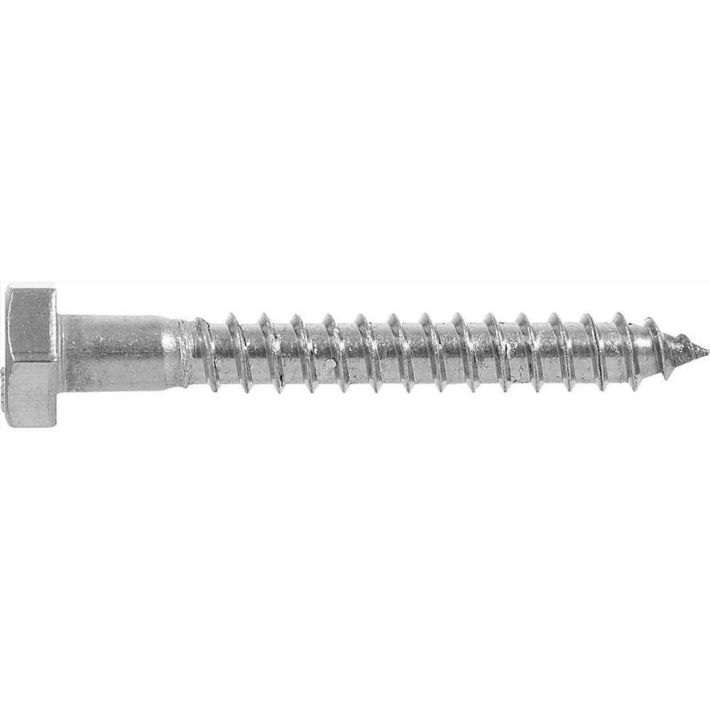 Hillman 832012 1/4 in. x 3 in. L Hex Stainless Steel Lag Screw 25/Pack