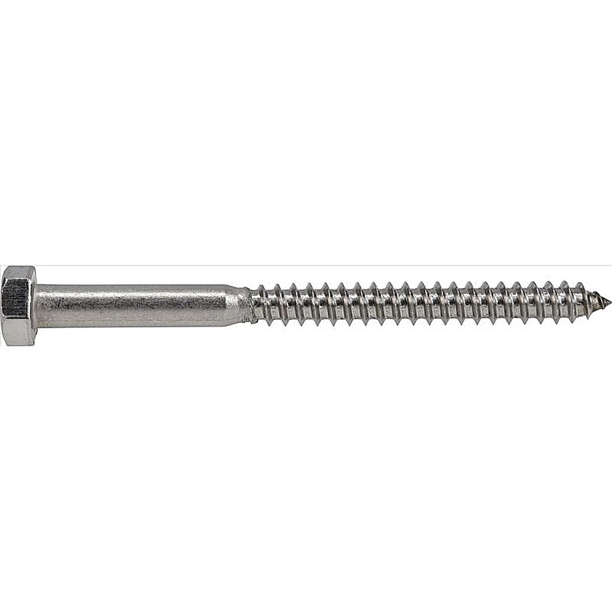 Hillman - 0832046 - 5/16 In. X 4 In. L HEX Stainless Steel Lag Screw 25 Pack