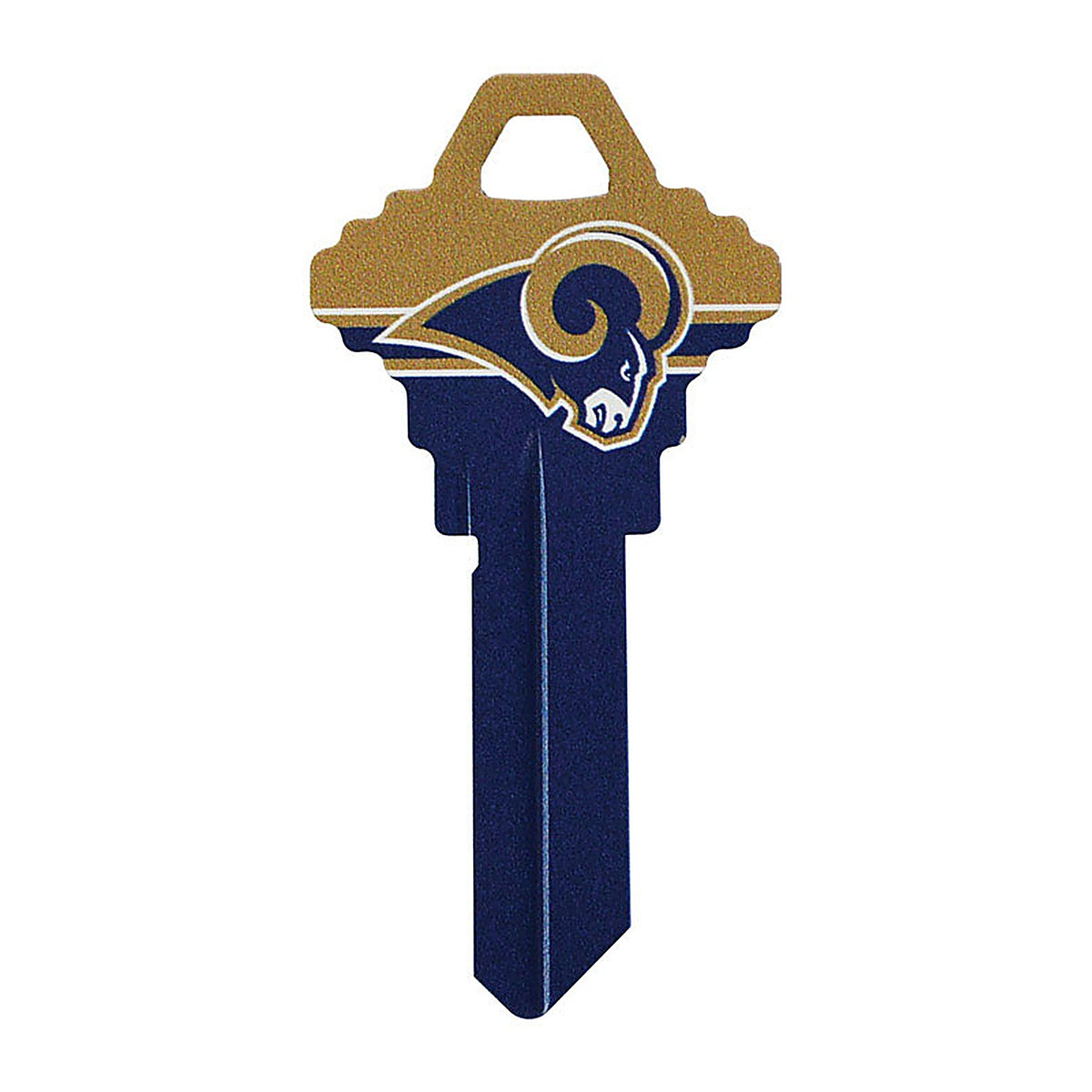 Hillman 89615 LA Rams Painted Key House/Office Universal Key Blank Single sided