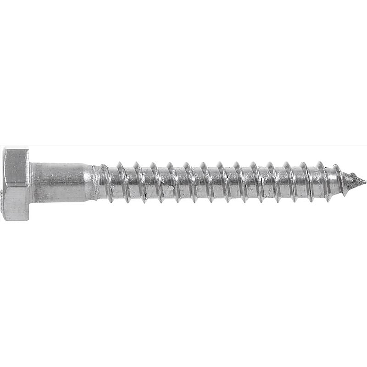 Hillman - 0832090 - 1/2 In. X 6 In. L HEX Stainless Steel Lag Screw 25 Pack