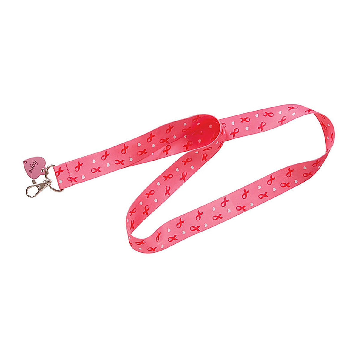 Hillman 712180 Breast Cancer Awareness Polyester Multicolored Decorative Key Chain Lanyard